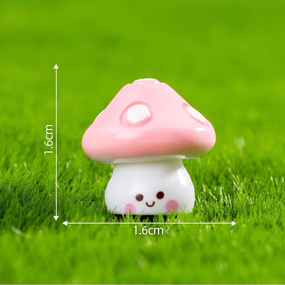 12 PCs Colorful Mushroom Toy Set for Kids.  Mini mushroom for Craft Jewelry DIY - Picture 6 of 9